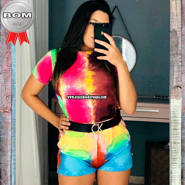 Conjunto Tie Dye Crepe G