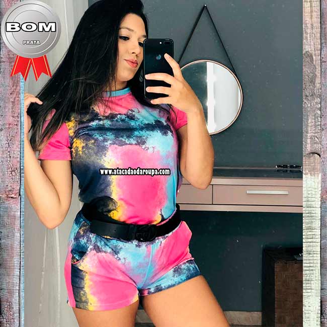 Conjunto Tie Dye Crepe G