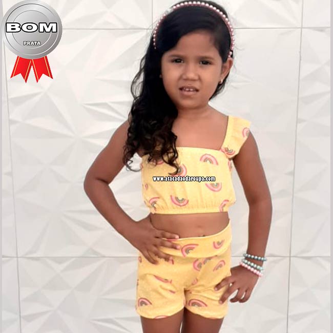 Conjuntos de Summer Plex Infantil 4 a 8 Anos