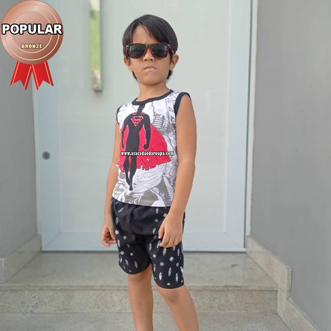 Conjuntinho Infantil Basico Tactel