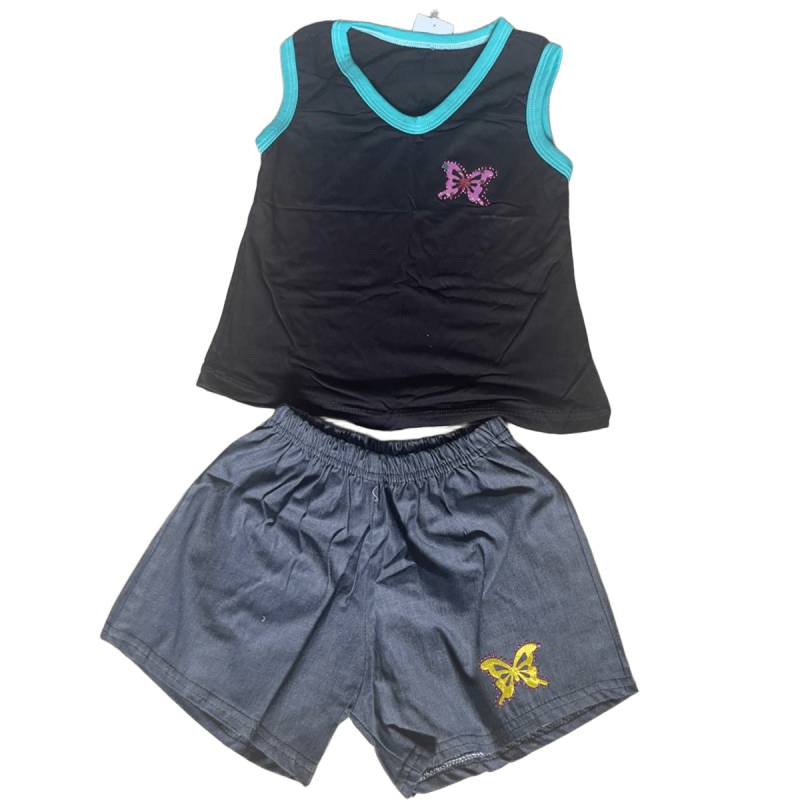 Conjunto Infantil Feminino de Algodão