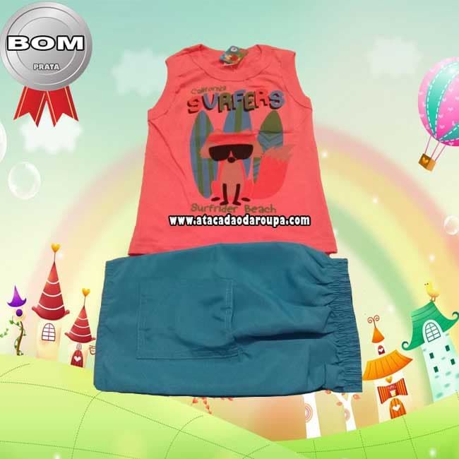 Conjunto Short e Regata Infantil