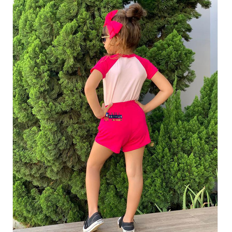 Conjunto Infantil Blusa E Short Mikaela