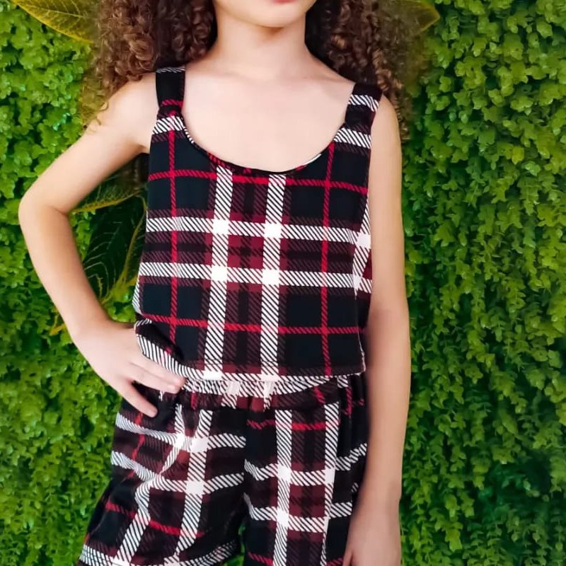 Conjunto Infantil Xadrez Laurinha