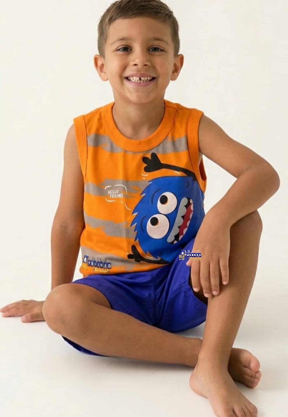 Conjunto Masculino Regata Estampa 3D