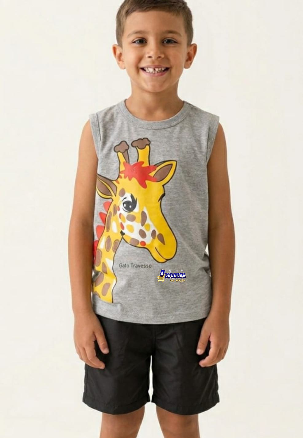 Conjunto Masculino Regata Estampa 3D