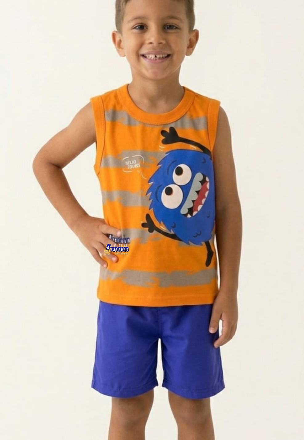 Conjunto Masculino Regata Estampa 3D