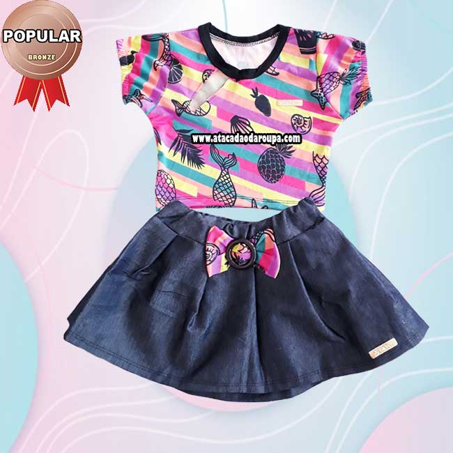 Conjunto Saia Infantil
