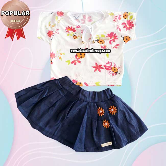 Conjunto Saia Infantil
