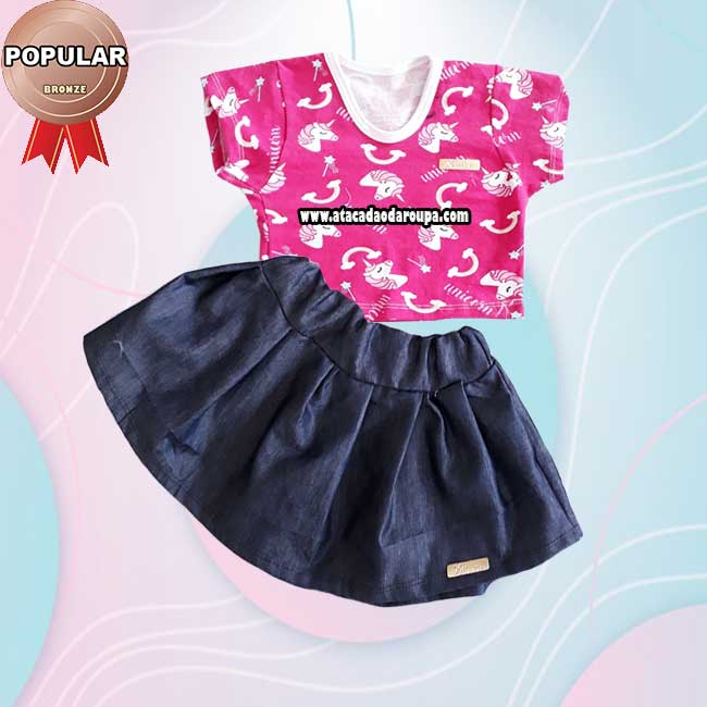 Conjunto Saia Infantil