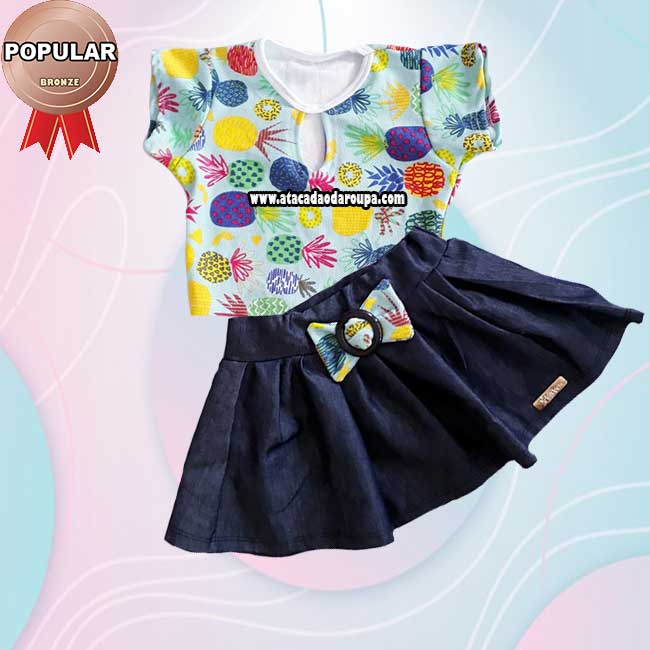 Conjunto Saia Infantil