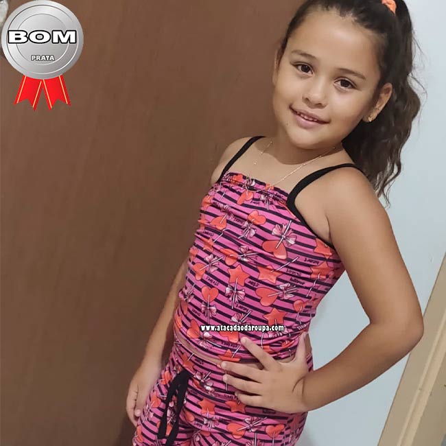 Conjunto Infantil Alçinha Summer Plex 4 a 6 Anos