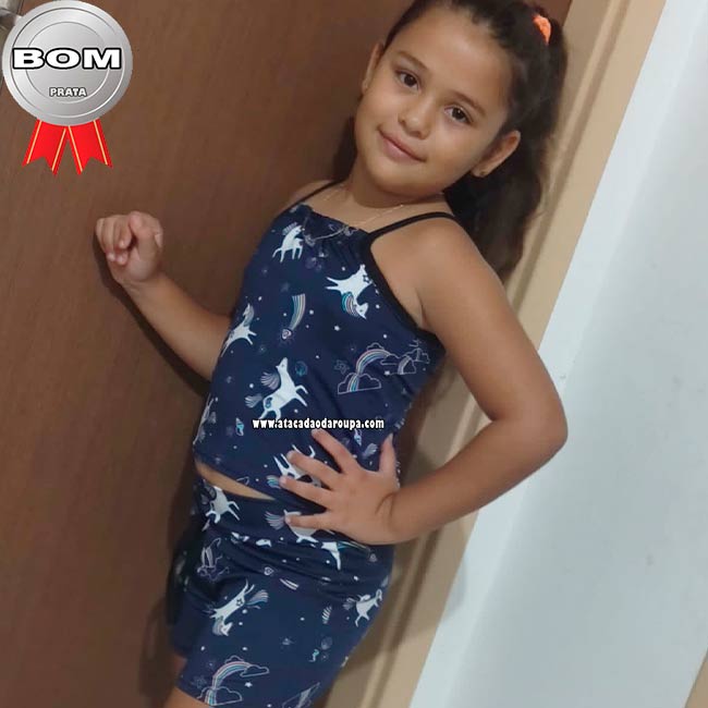 Conjunto Infantil Alçinha Summer Plex 4 a 6 Anos