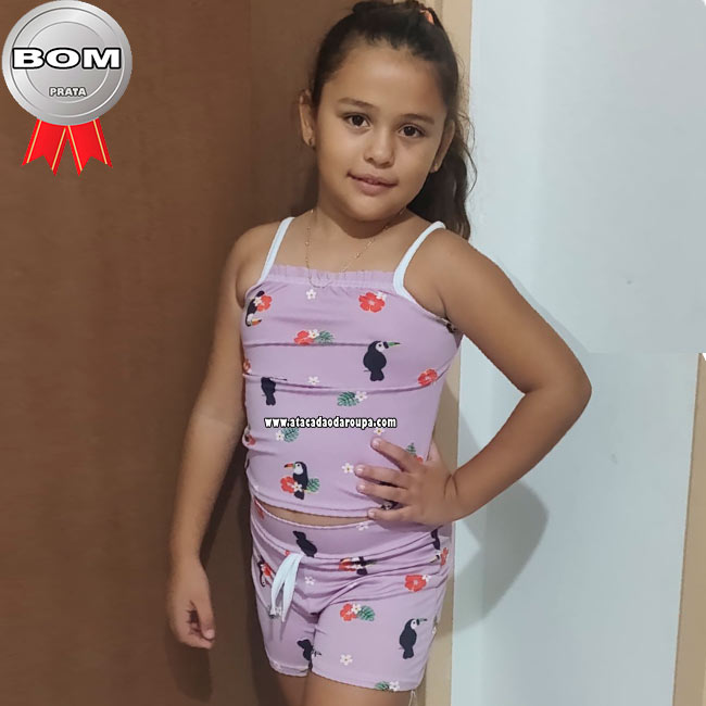 Conjunto Infantil Alçinha Summer Plex 4 a 6 Anos