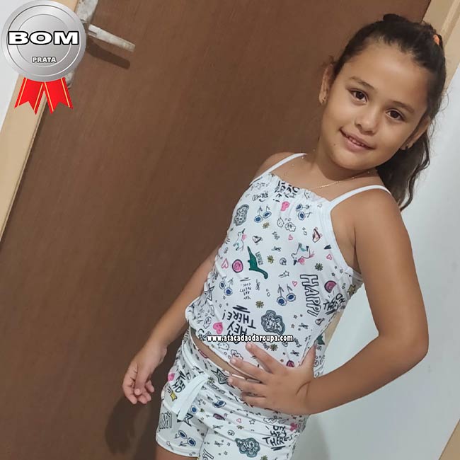Conjunto Infantil Alçinha Summer Plex 4 a 6 Anos