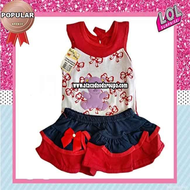 Conjuntos e Vestidos Infantil Vários Modelos 4 a 12 Meses