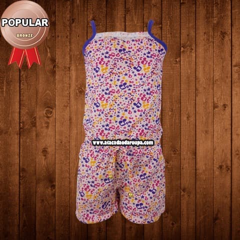 Macaquito Cotton Infantil 4 a 6 anos