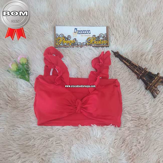 Cropped Liso com Bojo Liso