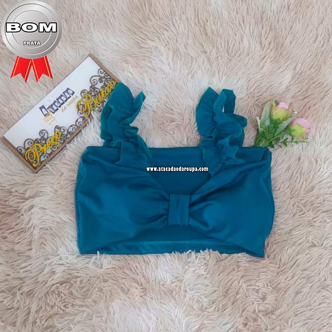 Cropped Liso com Bojo Liso