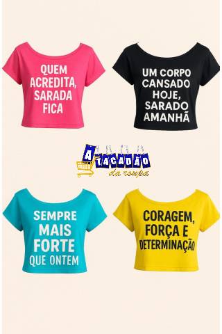 Cropped Feminino  Estampas Diversas