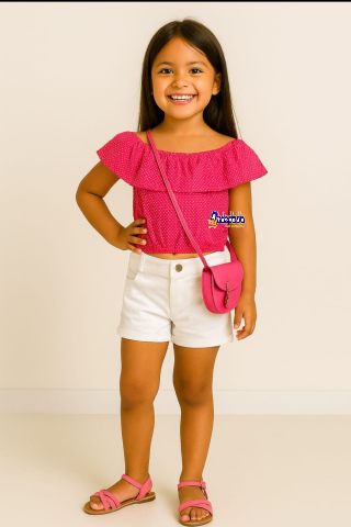 Cropped Infantil Tricoline