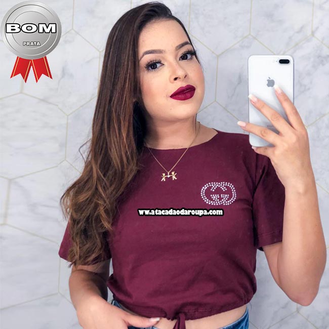Cropped Liso Algodão Fio 30