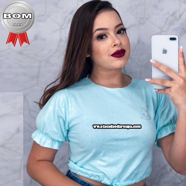Cropped Liso Algodão Fio 30
