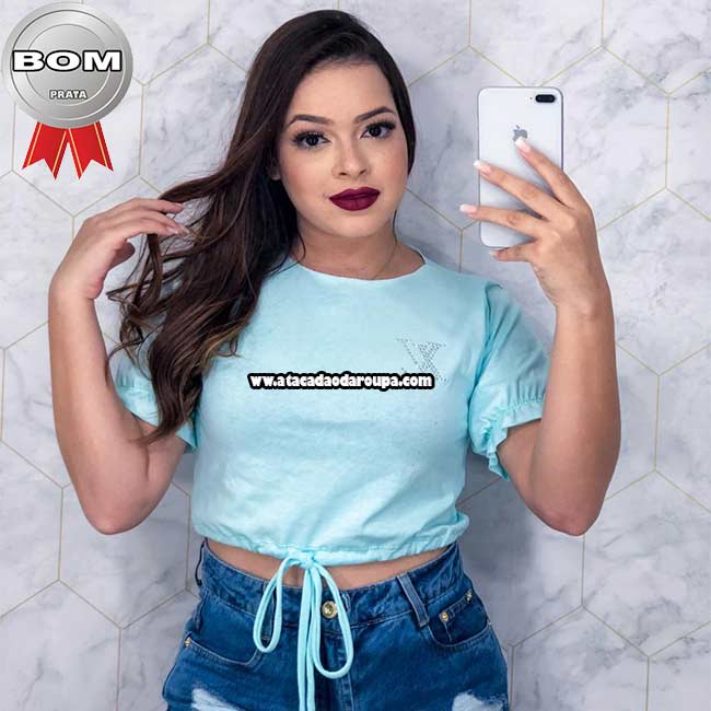 Cropped Liso Algodão Fio 30