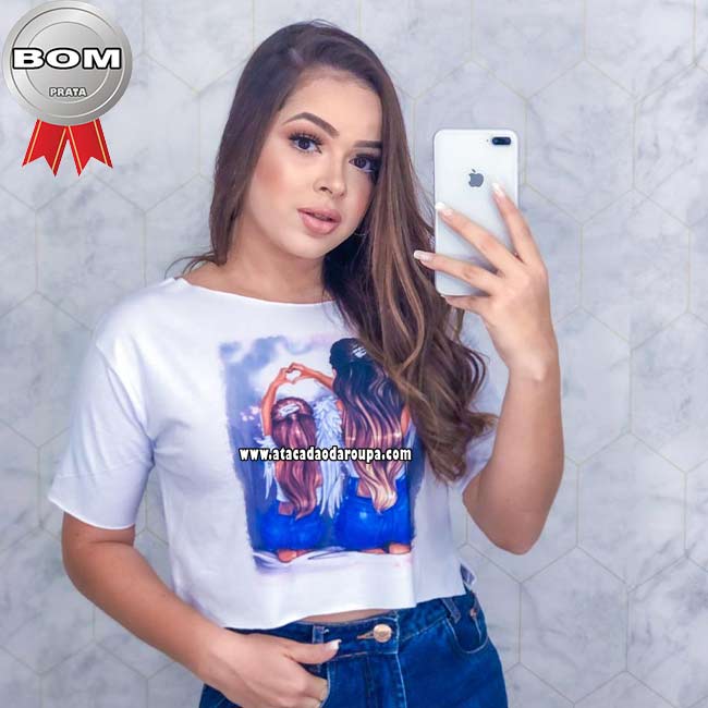 Cropped Viscolycra com Sublimação M