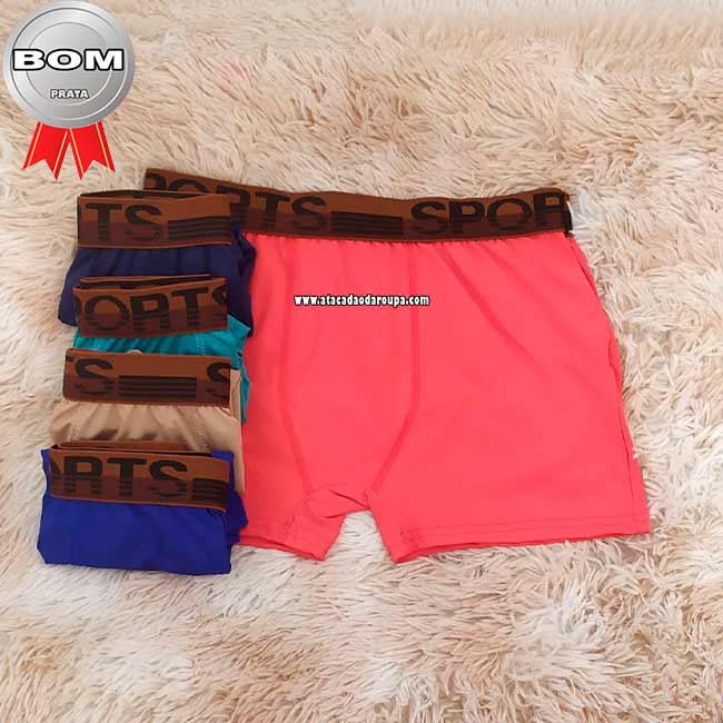 Cuecas Boxer Microfibra Lisa