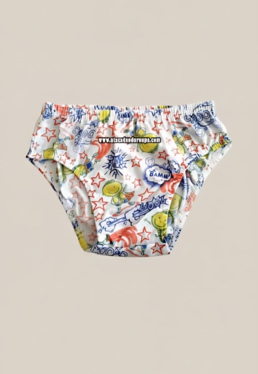 Cueca Infantil Estampada Malha Fria