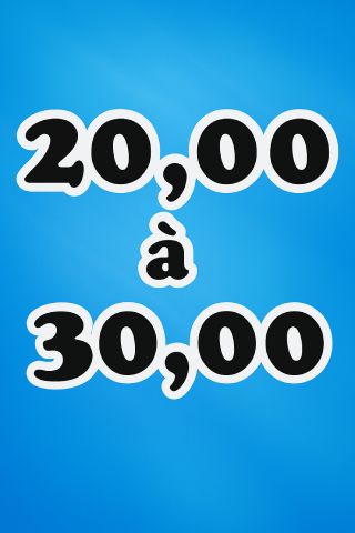 20,00 à 30,00