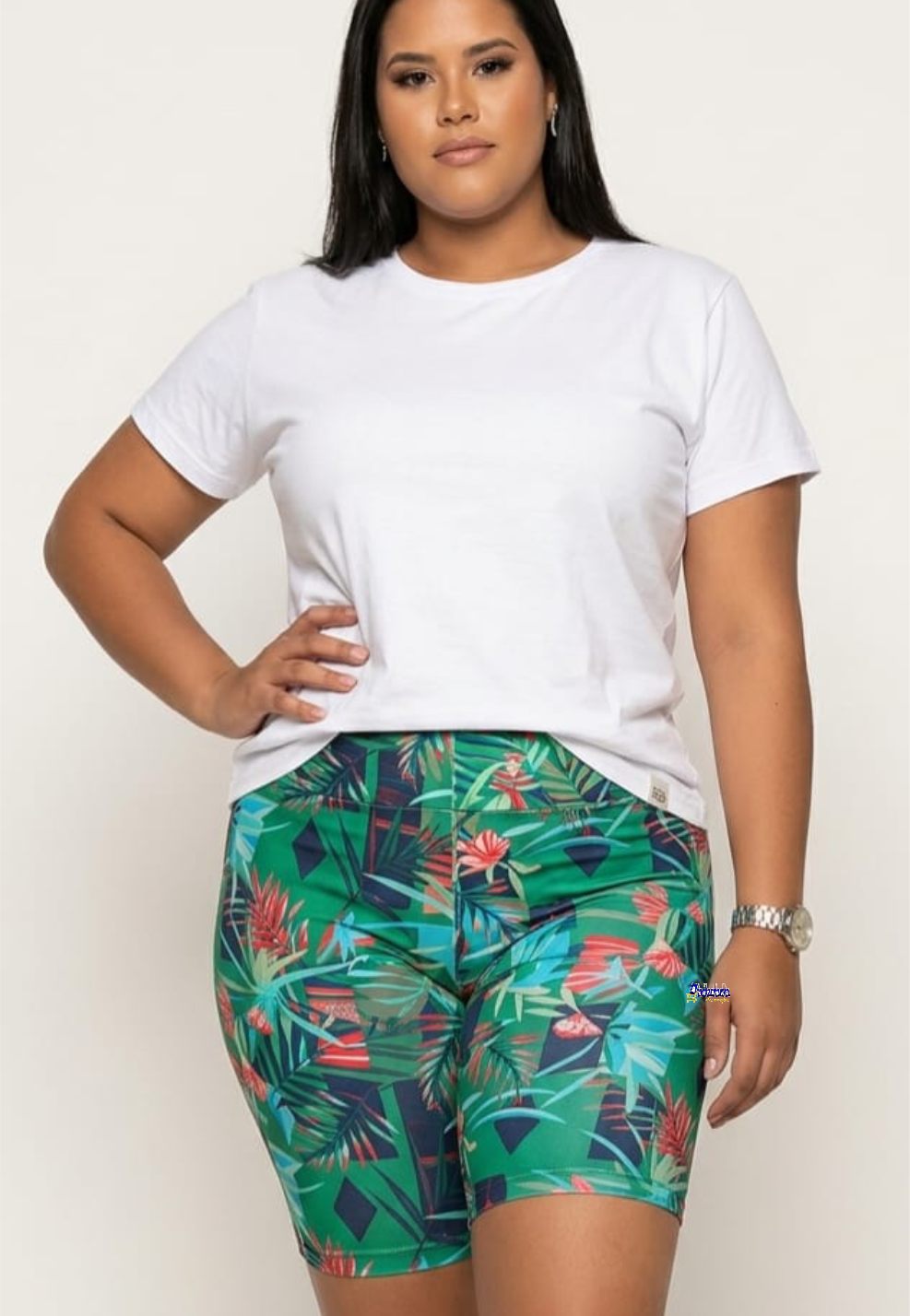 Bermuda Fitness Cotton Plus Size