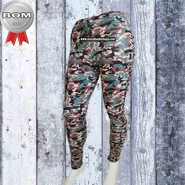 Calça legue Camuflada em Suplex G