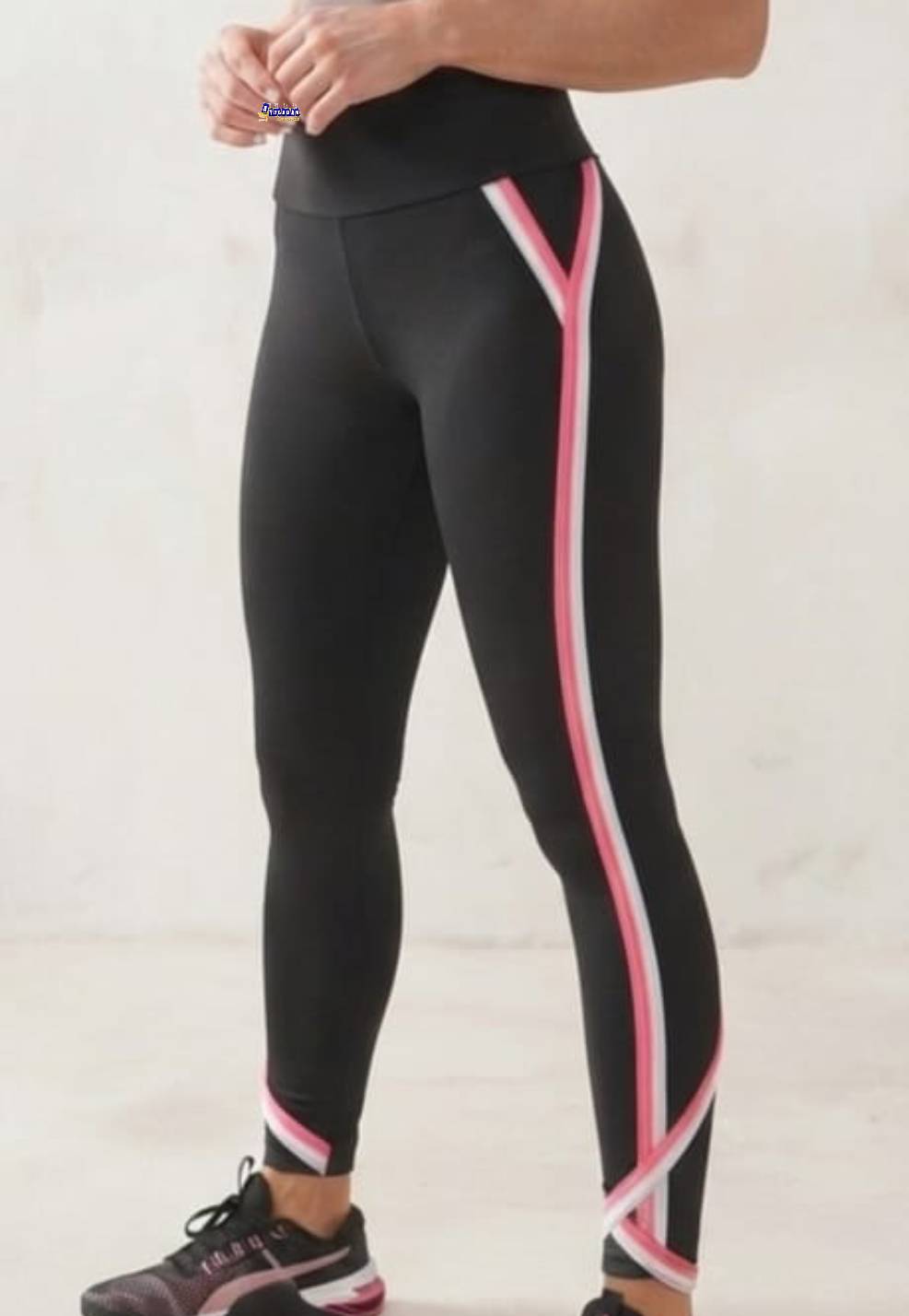 Calça Fitness Listras na Lateral Calça Fitness Listras na Lateral