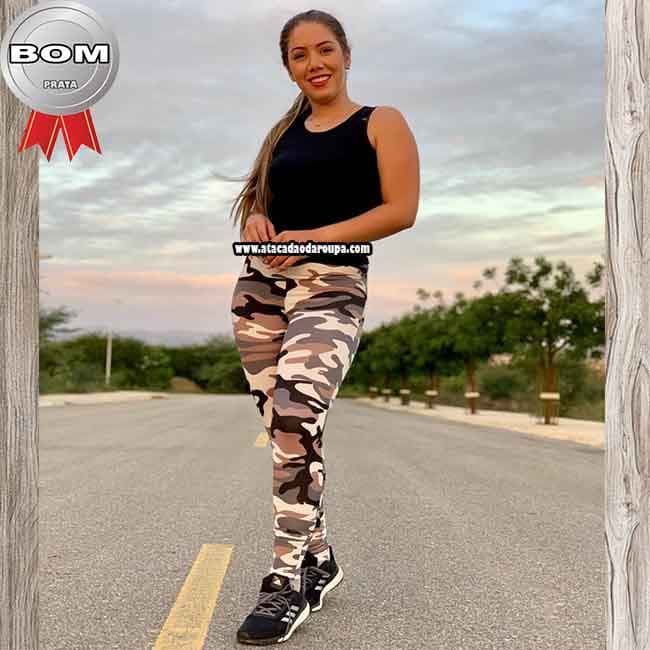 Calça legue Camuflada em Suplex G
