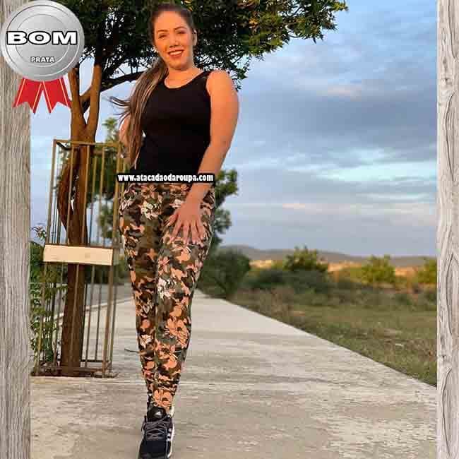 Calça legue Camuflada em Suplex G