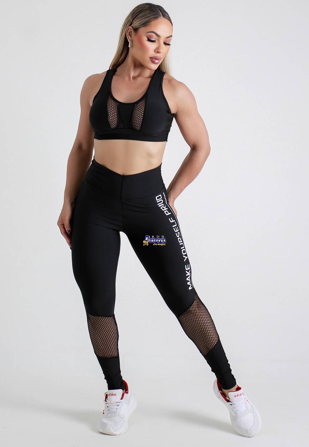 Conjunto Fitness Calça Com Detalhes
