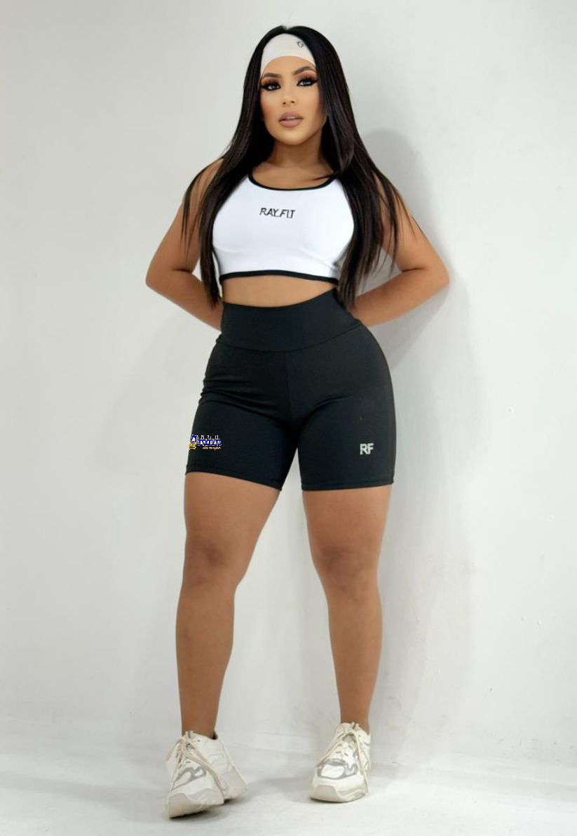 Conjunto Short Fitness Bicolor