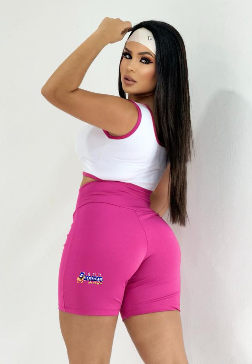 Conjunto Short Fitness Bicolor