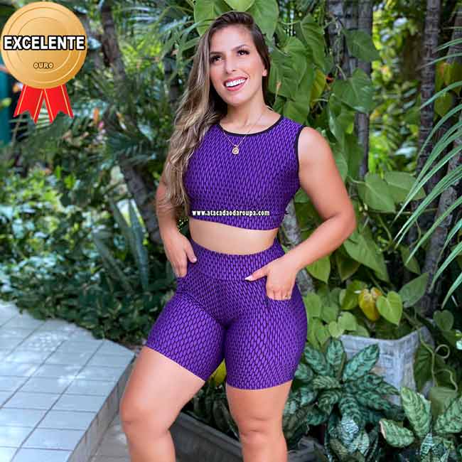 Conjunto Academia Jacar Com Bolso