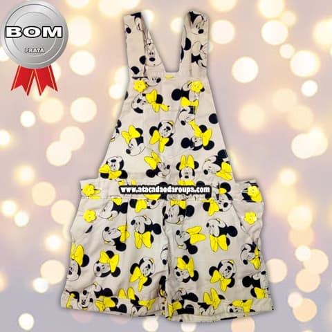 Jardineira Infantil Tricoline P/M/G