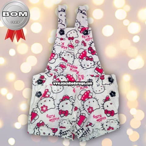 Jardineira Infantil Tricoline P/M/G