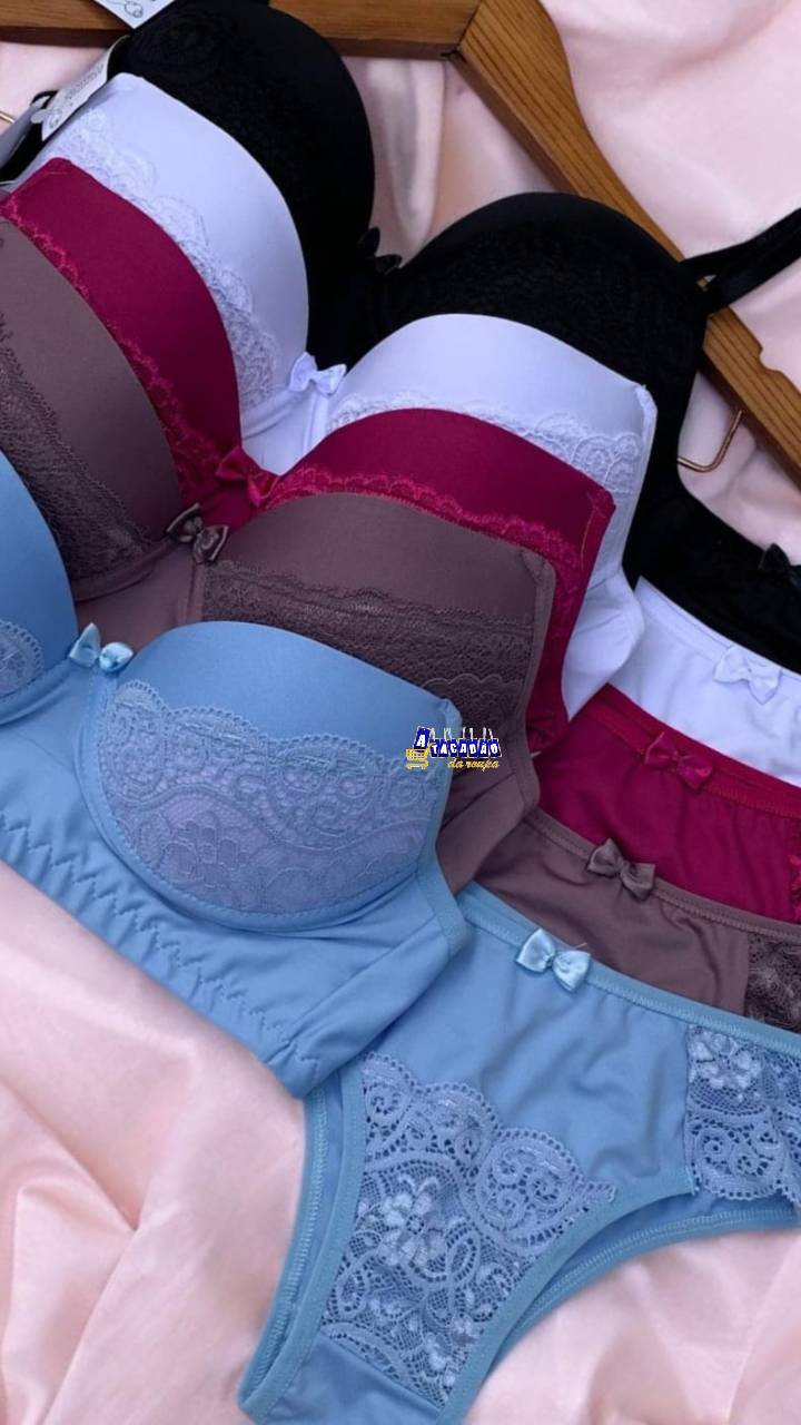 Conjunto Lingerie Poliamida Gabriela