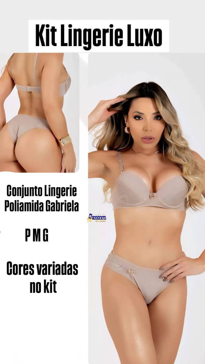 Conjunto Lingerie Poliamida Gabriela