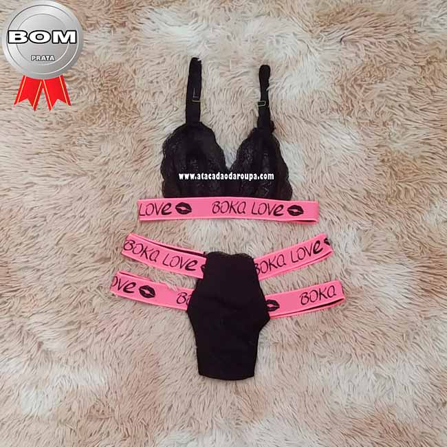 Lingerie Renda Love Dois Elástico M