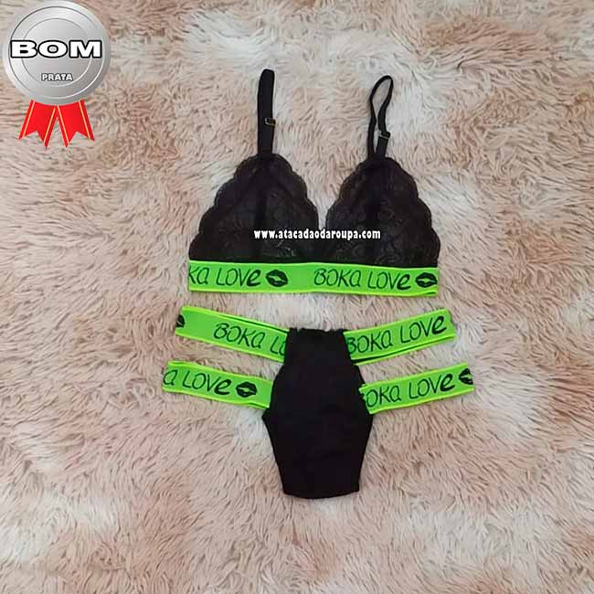 Lingerie Renda Love Dois Elástico M