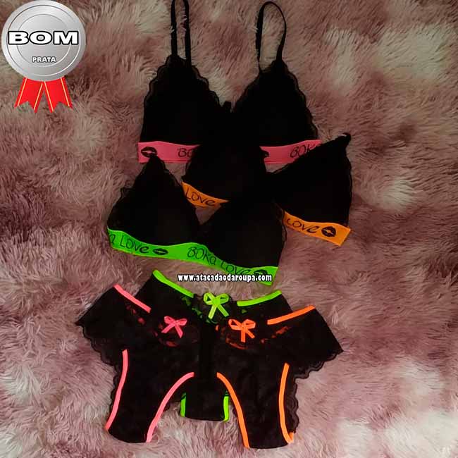 Lingerie Boca Love Neon G