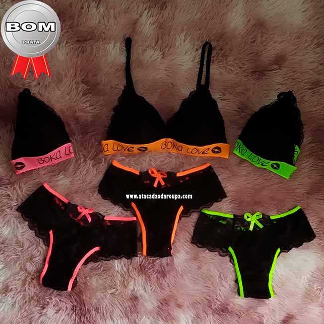 Lingerie Boca Love Neon G
