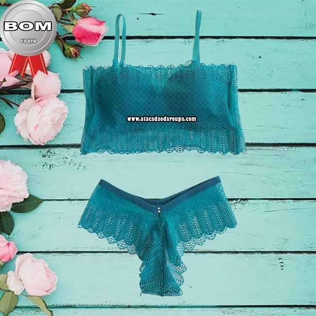 Lingerie de renda Várias Cores Com Bojo